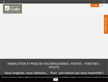 Tablet Screenshot of menuiserie-collin.com